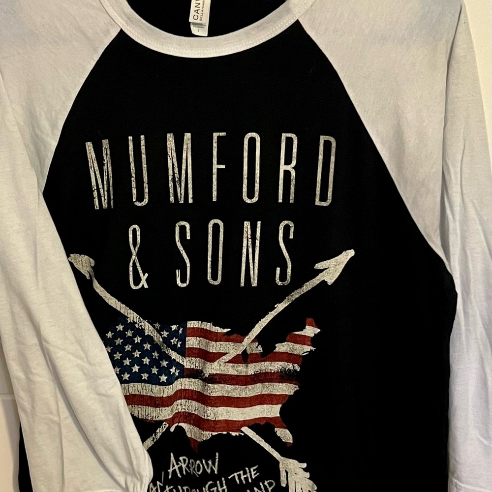 Mumford & Sons Black and White Long Sleeve Shirt
